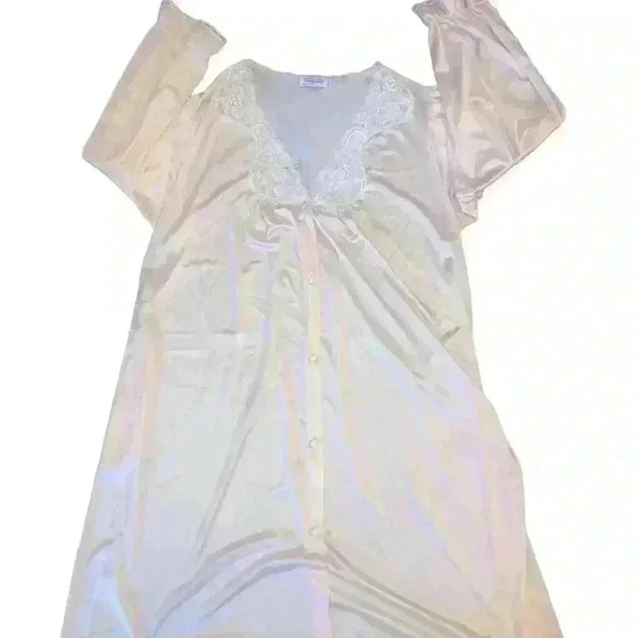 Vintage Vanity Fair Day Gown Silky Robe Size Large Made in the USA - Picture 1 of 8
